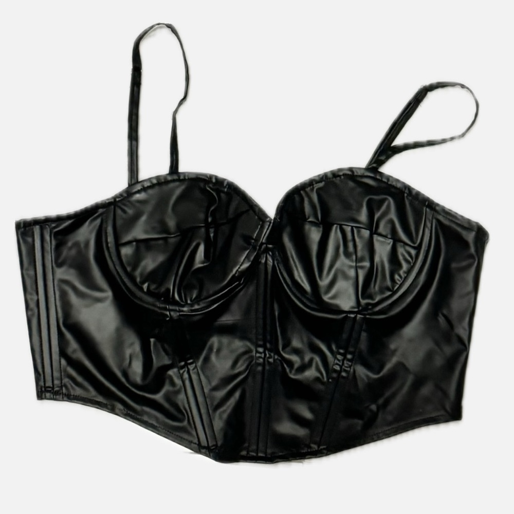Leather Corset Top